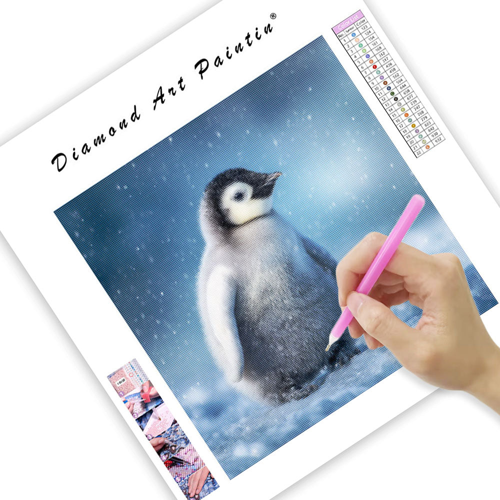 Emperor Penguin Chick - Diamond Painting
