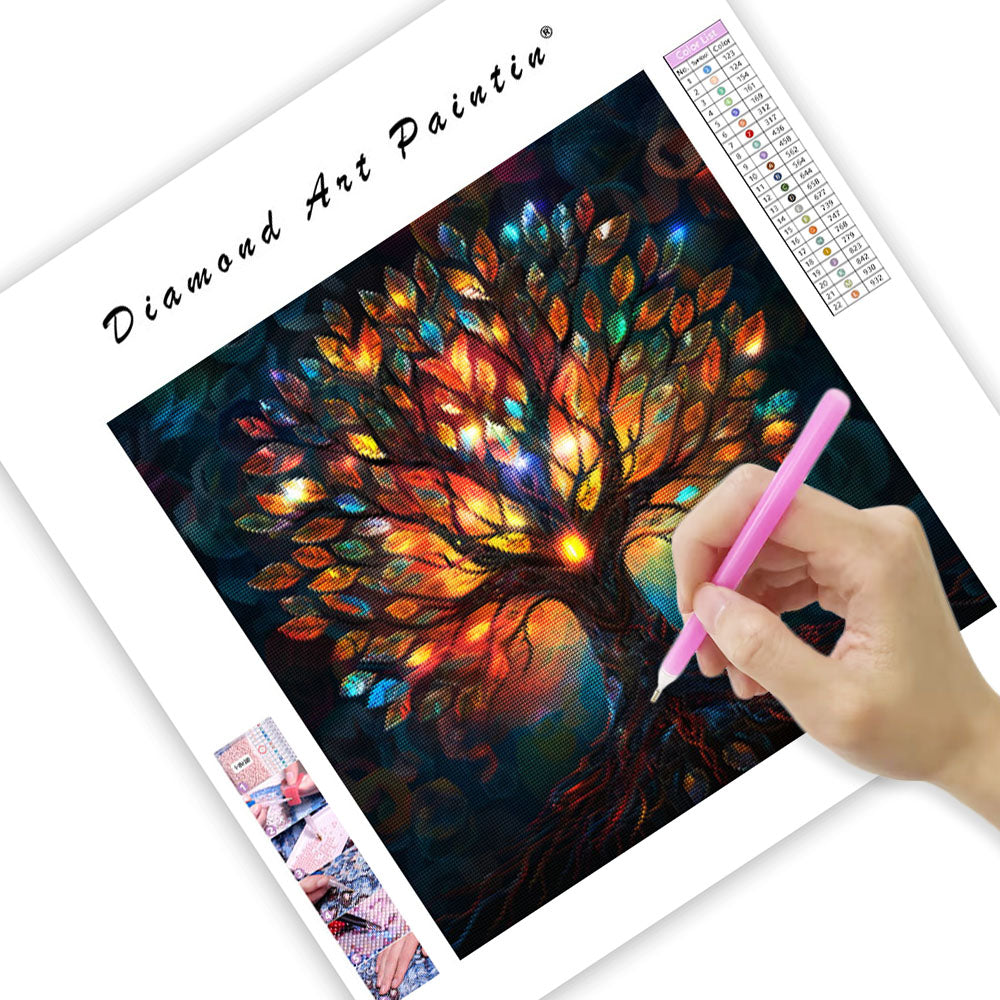 Tree of Life Glow - Diamond Painting