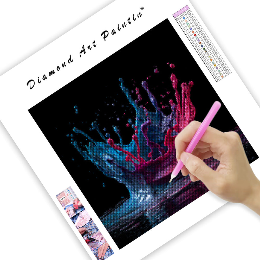 Dynamic Paint Splash Crown - Diamond Painting