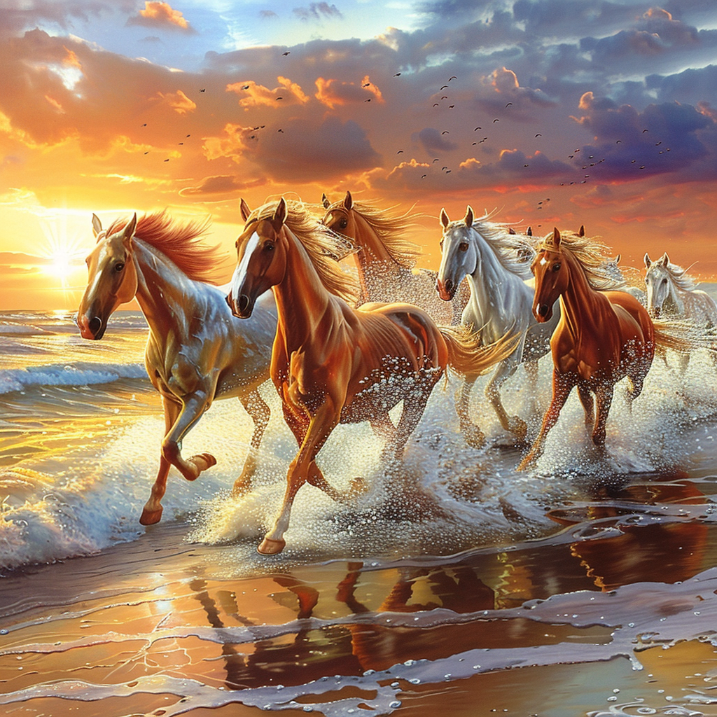 Galloping Horse - Diamond Painting