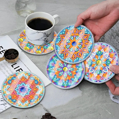 DIY Waterproof Case Classic Mandala A Gift Decor Set - Diamond Coasters