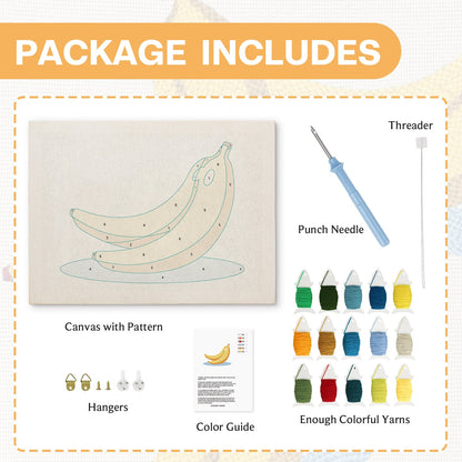 Banana Embroidery - Punch Needle