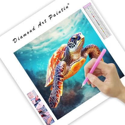 Sea Turtles and Color - Diamond Painting