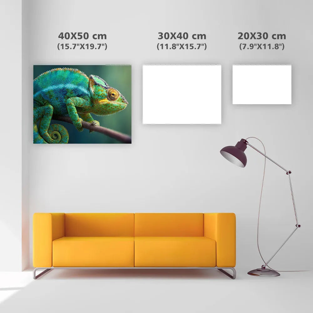 Vibrant Chameleon - Diamond Painting