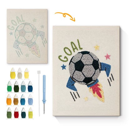Goal Blast- Punch Needle