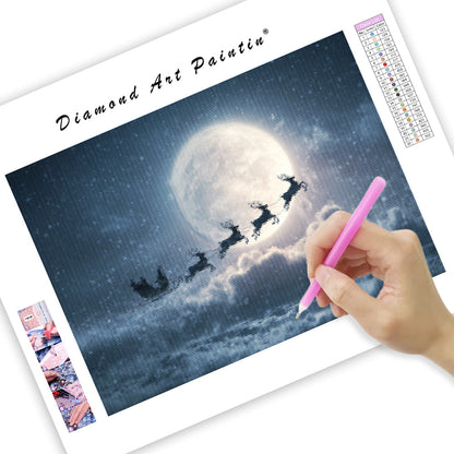 Santa’s Sleigh Ride - Diamond Painting