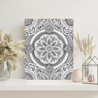 Golden Green Mandala - Dot Painting