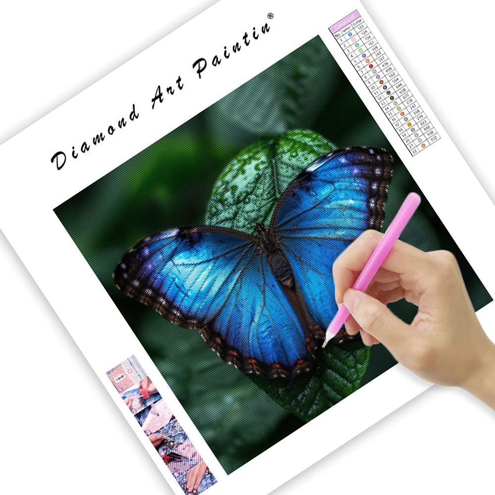 Blue Morpho Beauty - Diamond Painting