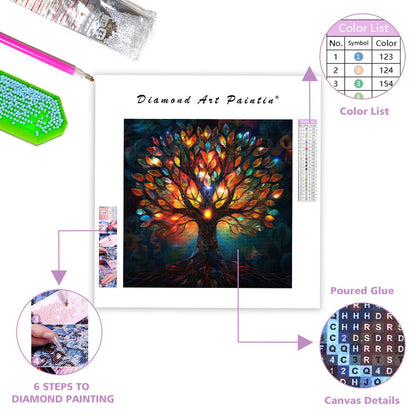 Tree of Life Glow - Diamond Painting
