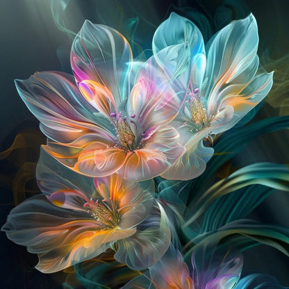 Crystal Flower Light - Diamond Painting