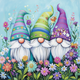 Flower Gnomes - Diamond Painting