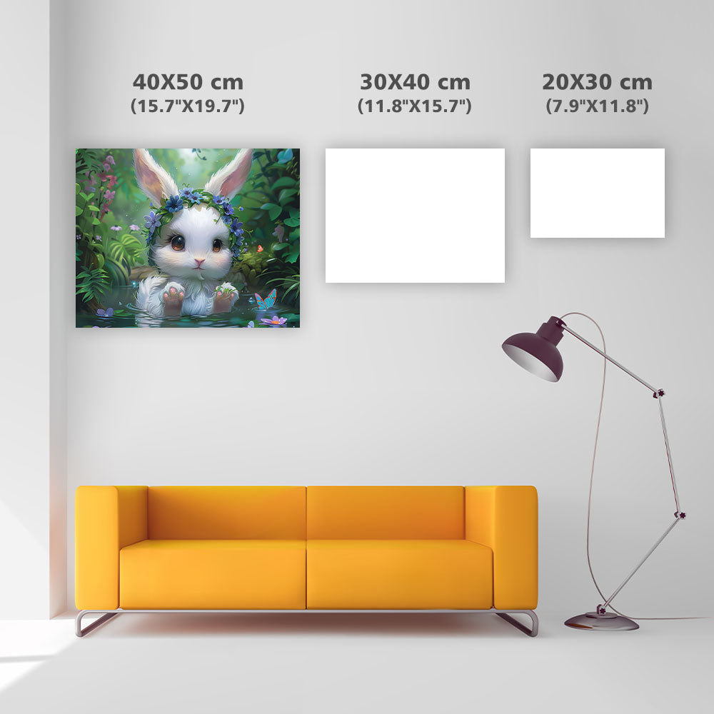Fantasy Flower Rabbit - Diamond Painting