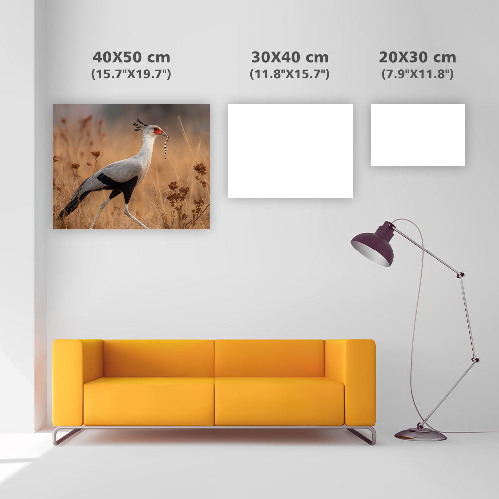 Secretary Bird Hunting - Diamond Painting