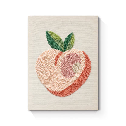 Peach Embroidery - Punch Needle
