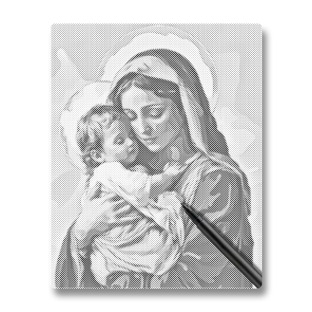 Holy Embrace - Dot Painting