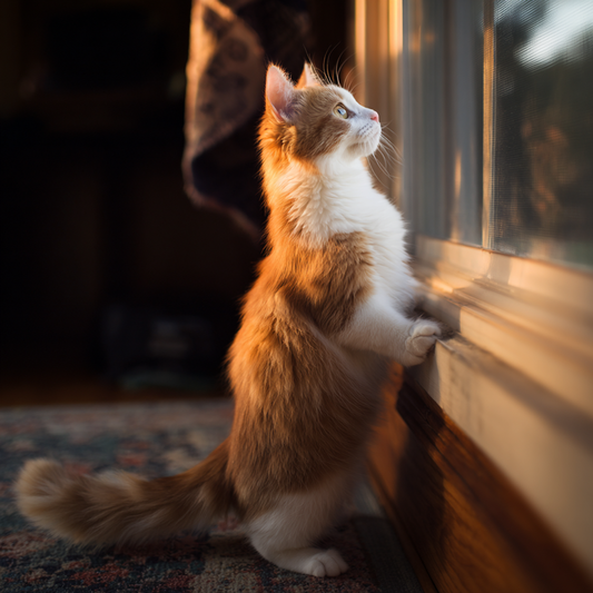 Munchkin Cat Window Gazing - Diamond Painting