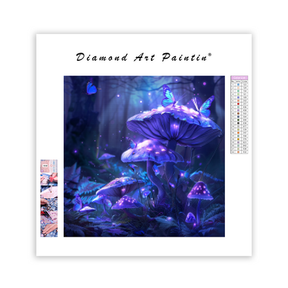 Enchanted Mushroom Glow - Diamond Painting