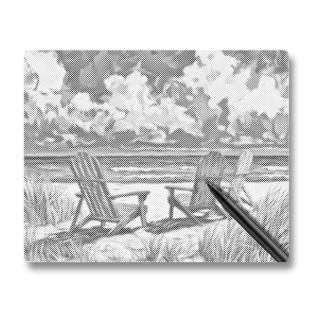 Beach Chairs - Dot Painting