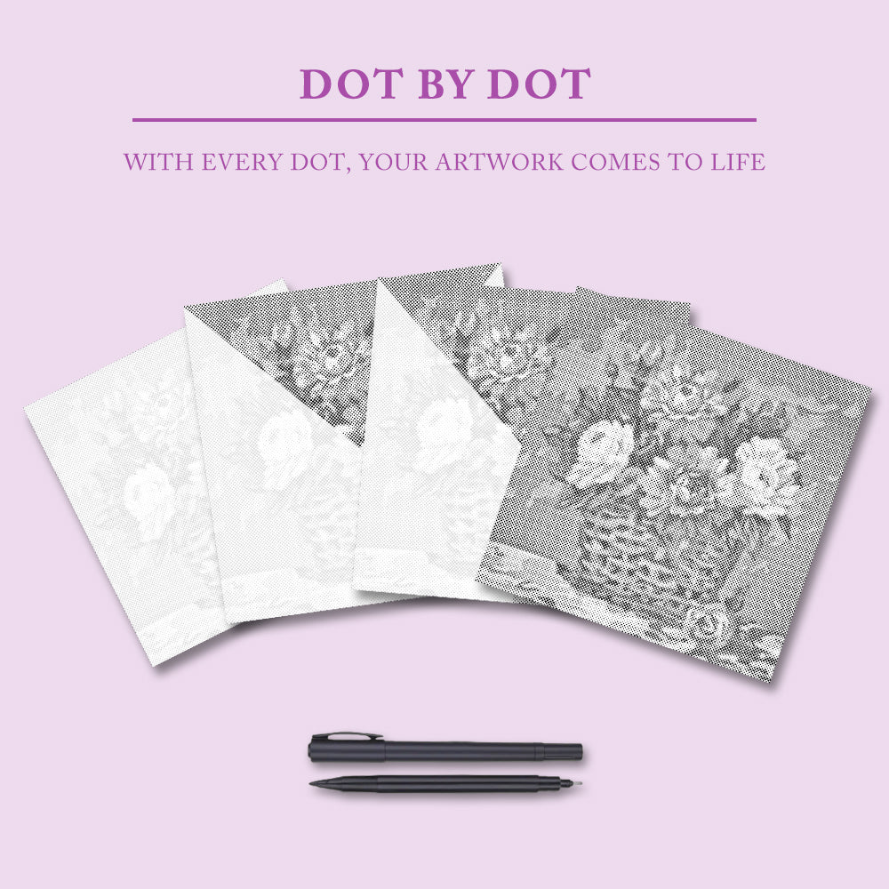 Blooming Romance - Dot Painting