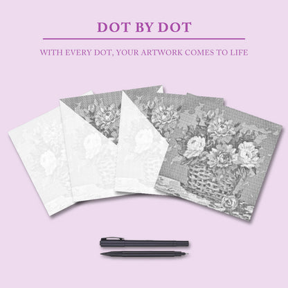 Blooming Romance - Dot Painting
