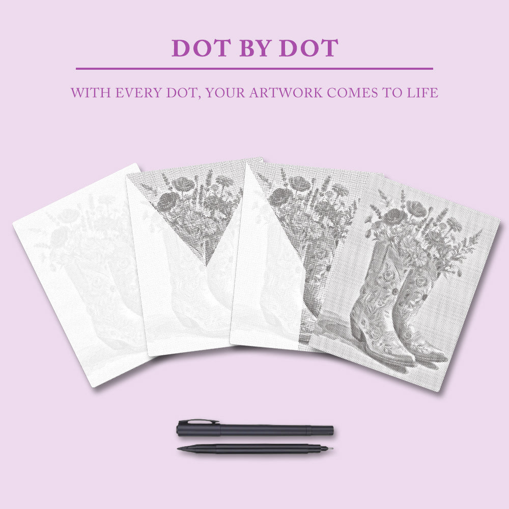 Boots and Blooms - Dot Painting