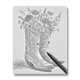 Boots and Blooms - Dot Painting