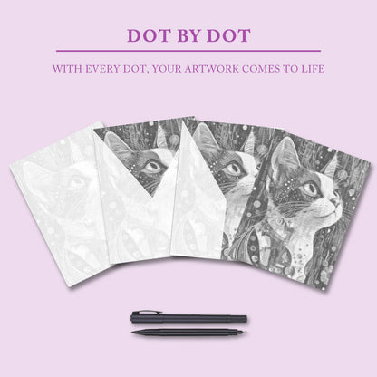 Calico Cat - Dot Painting