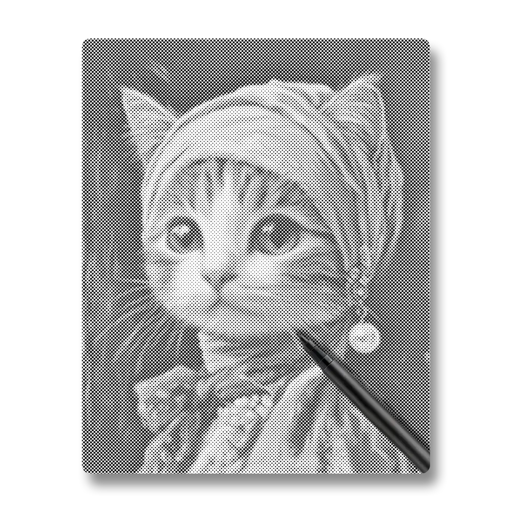 Cat with Pearl Earring - Dot Painting