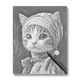 Cat with Pearl Earring - Dot Painting