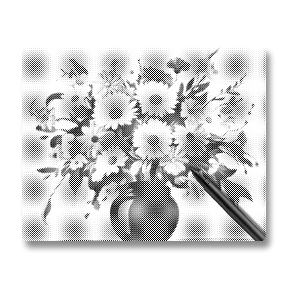 Golden Harmony - Dot Painting