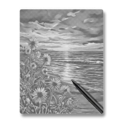 Golden Shore - Dot Painting