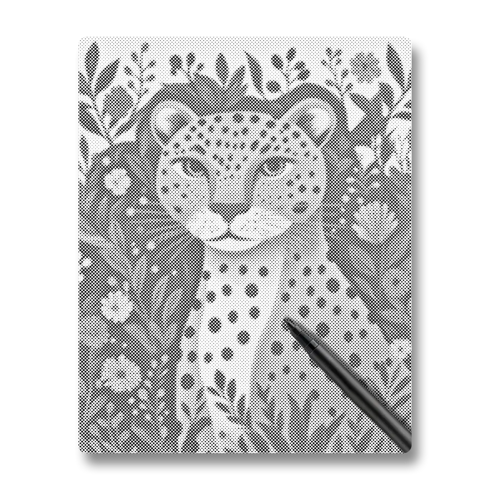 Jungle Leopard - Dot Painting