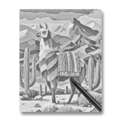 llama wearing - Dot Painting