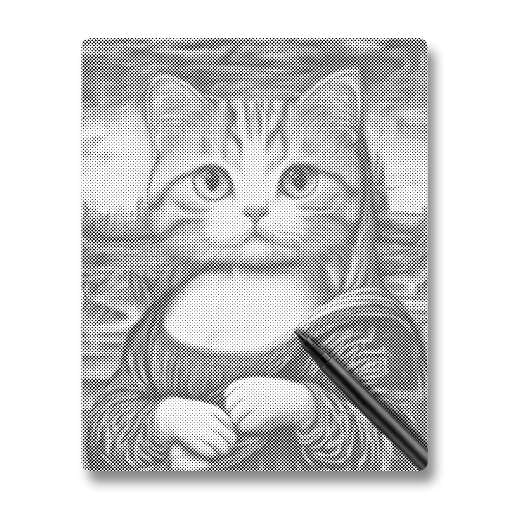 Mona Lisa Cat - Dot Painting