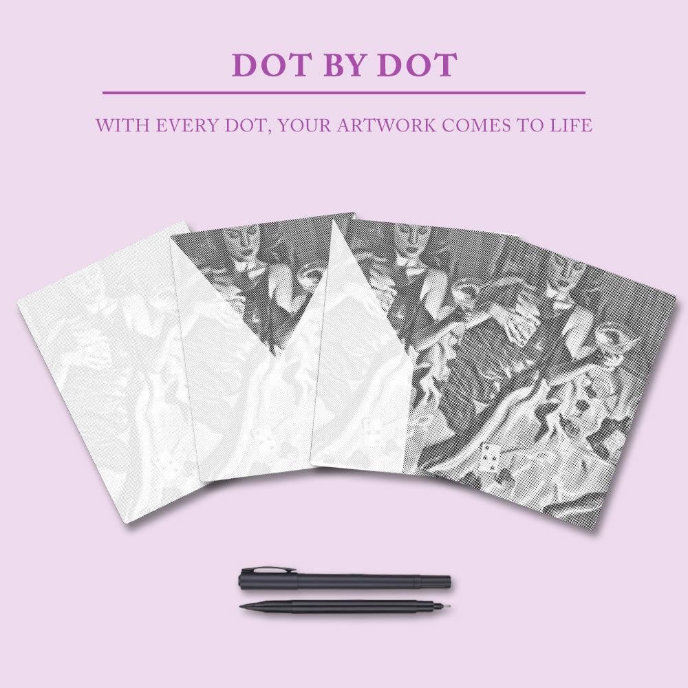 Poker and Drinks - Dot Painting