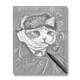 Self-Portrait of Cat - Dot Painting