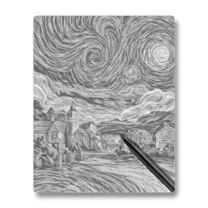 Starry Night Village - Dot Painting