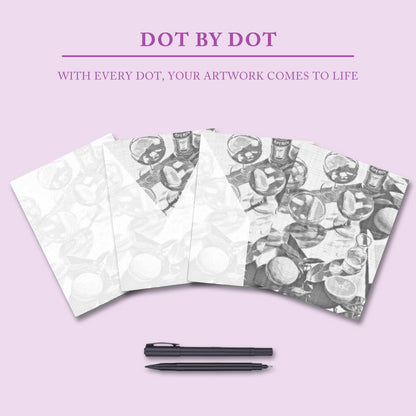 Sunny Drinks - Dot Painting