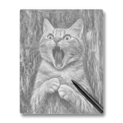 The Scream of Cat - Dot Painting
