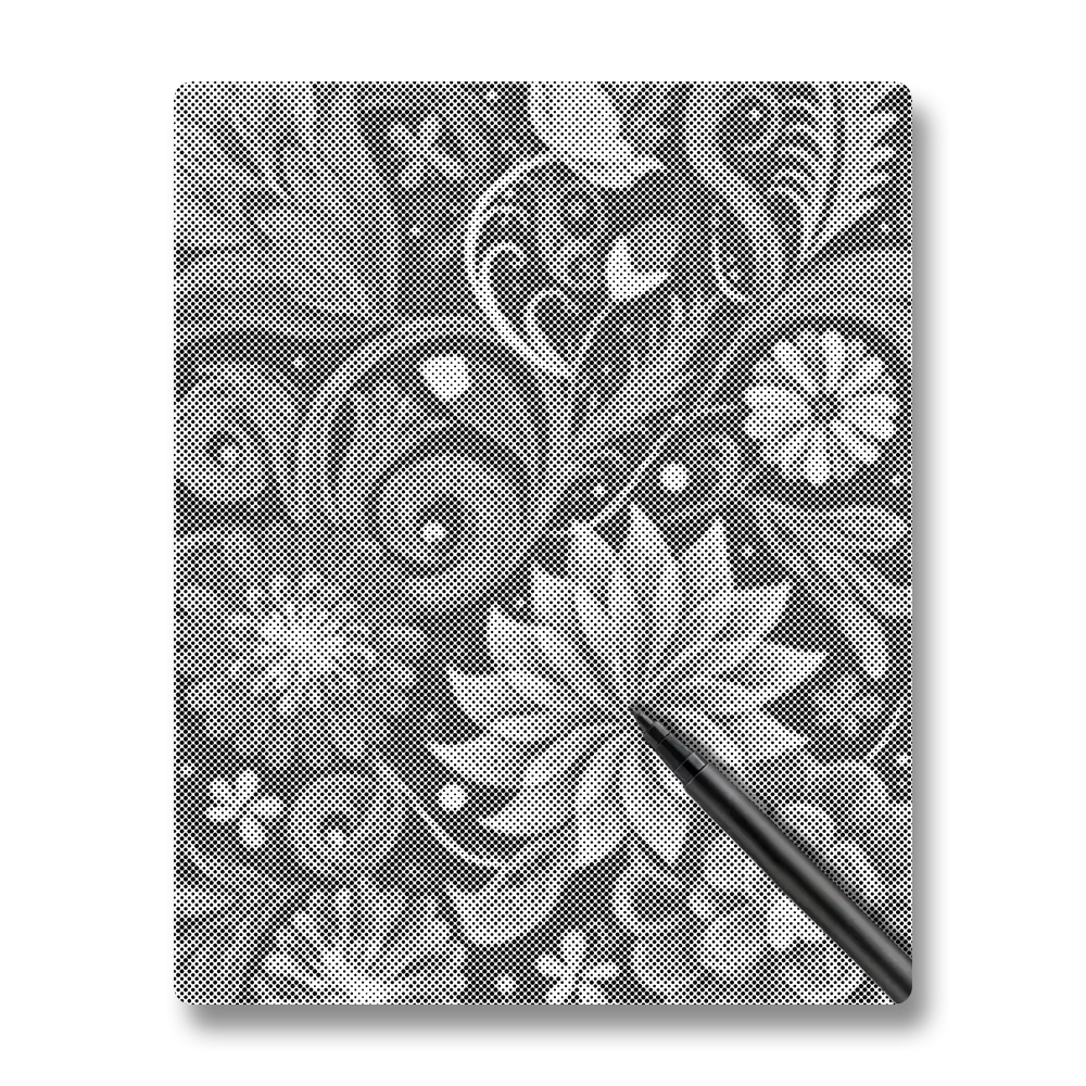 Vibrant Flower Swirls - Dot Painting