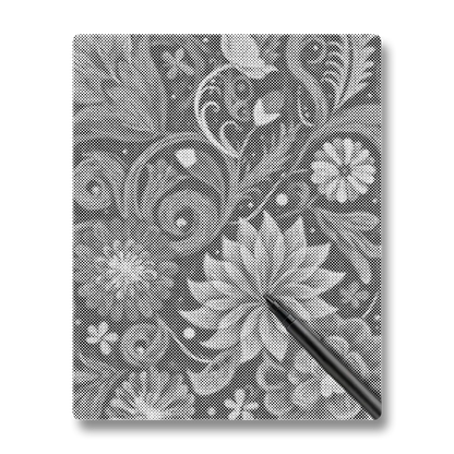 Vibrant Flower Swirls - Dot Painting