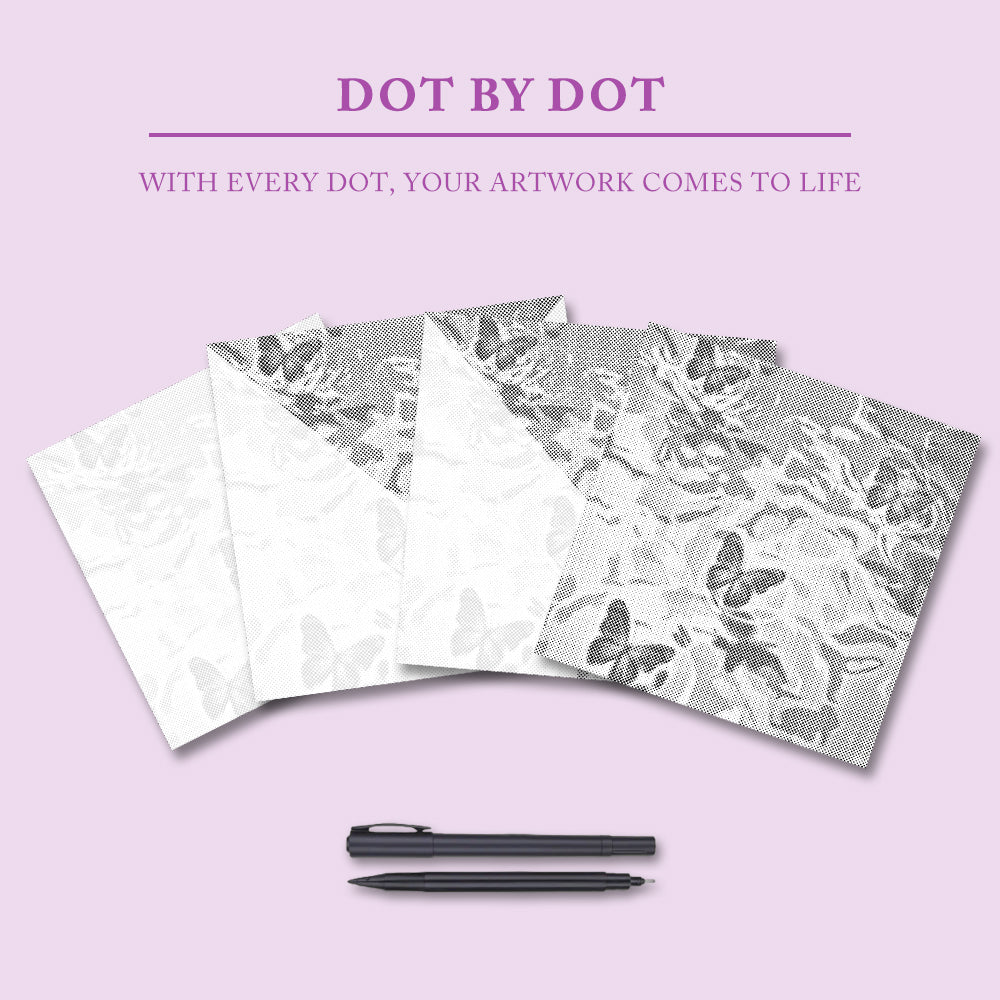 Violet Dreamscape - Dot Painting