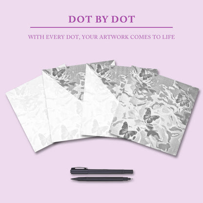 Violet Dreamscape - Dot Painting