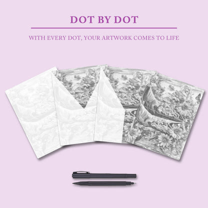 Western Cowboy Boots - Dot Painting