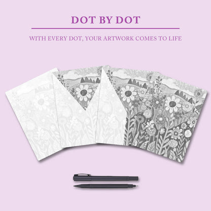 Wild Flowers - Dot Painting