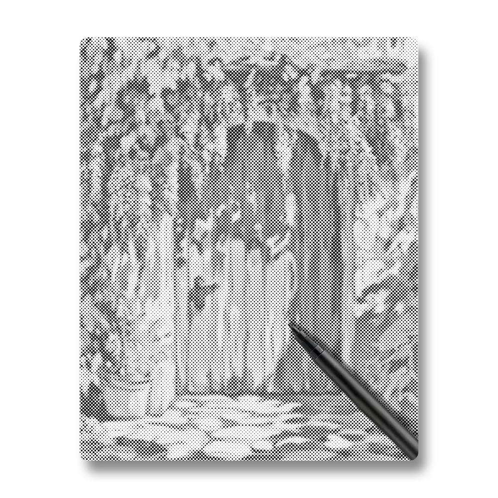 Wisteria Curtain Door - Dot Painting
