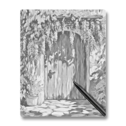 Wisteria Curtain Door - Dot Painting