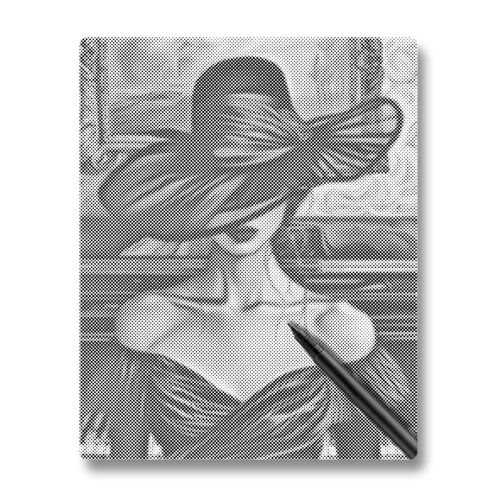 Woman by Grand Piano - Dot Painting