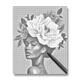 woman with flower hair - Dot Painting
