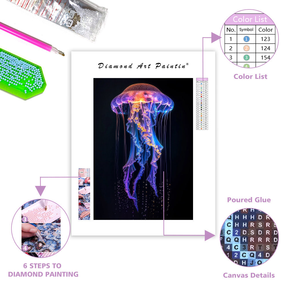 Abyssal Jellyfish - Diamond Painting